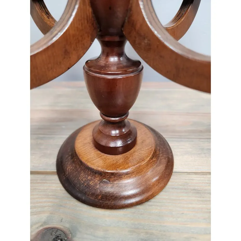 Vintage Charles Lesters Wooden Carved Candleabra 5 Taper 13